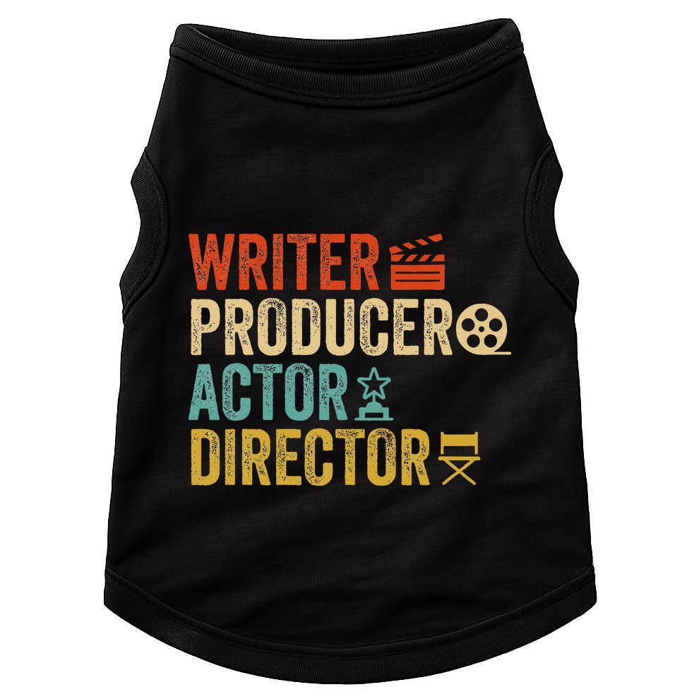 Writer Producer Actor Director Retro Film Filmmaking Doggie Tank