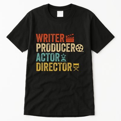 Writer Producer Actor Director Retro Film Filmmaking Tall T-Shirt