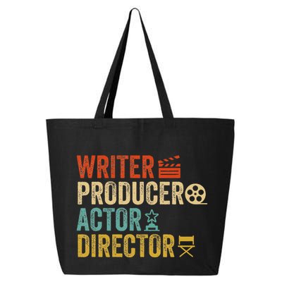 Writer Producer Actor Director Retro Film Filmmaking 25L Jumbo Tote