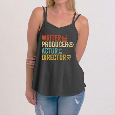 Writer Producer Actor Director Retro Film Filmmaking Women's Strappy Tank