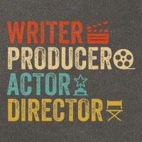 Writer Producer Actor Director Retro Film Filmmaking Cotton Canvas Backpack