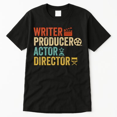 Writer Producer Actor Director Retro Film Filmmaking Tall T-Shirt