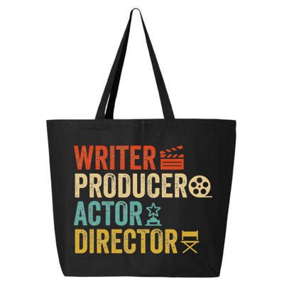 Writer Producer Actor Director Retro Film Filmmaking 25L Jumbo Tote
