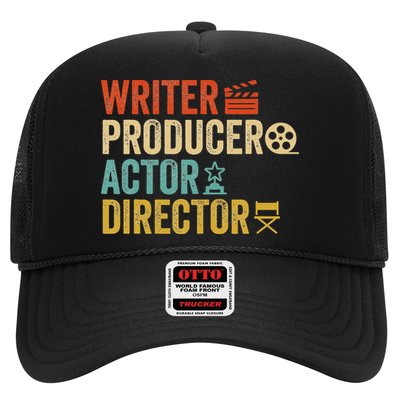 Writer Producer Actor Director Retro Film Filmmaking Trucker Hat
