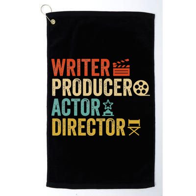 Writer Producer Actor Director Retro Film Filmmaking Golf Towel