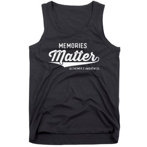 Wear Purple Alzheimers Awareness Gifts Memories Matter Gift Tank Top