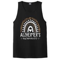 Wear Purple Alzheimers Awareness Leopard Rainbow PosiCharge Competitor Tank