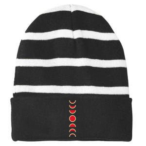 Watermelon Phases and Phases of the Watermelon Graphic Striped Beanie with Solid Band