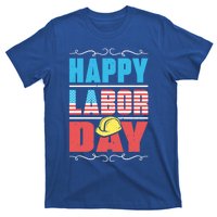 Worker Patriotic American Flag Labor Laborer Happy Labor Day Gift T-Shirt