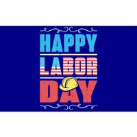 Worker Patriotic American Flag Labor Laborer Happy Labor Day Gift Bumper Sticker