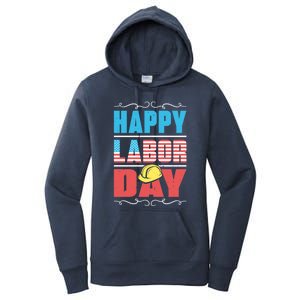 Worker Patriotic American Flag Labor Laborer Happy Labor Day Gift Women's Pullover Hoodie