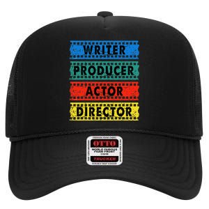 Writer Producer Actor Director Movie Filmmaker Filmmaking High Crown Mesh Back Trucker Hat