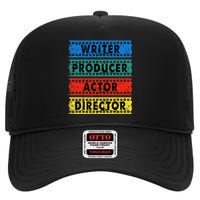 Writer Producer Actor Director Movie Filmmaker Filmmaking High Crown Mesh Back Trucker Hat