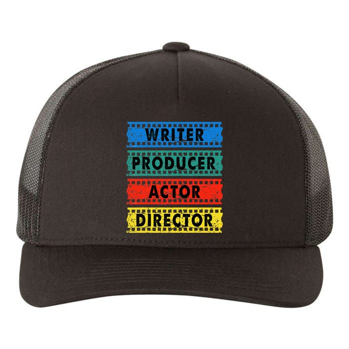 Writer Producer Actor Director Movie Filmmaker Filmmaking Yupoong Adult 5-Panel Trucker Hat