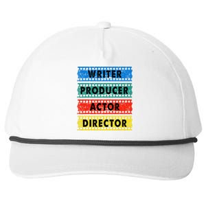 Writer Producer Actor Director Movie Filmmaker Filmmaking Snapback Five-Panel Rope Hat