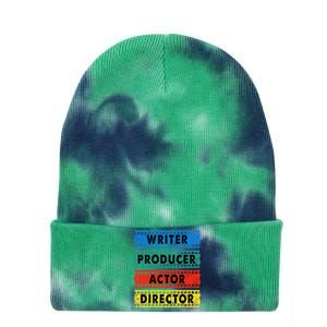 Writer Producer Actor Director Movie Filmmaker Filmmaking Tie Dye 12in Knit Beanie