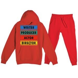 Writer Producer Actor Director Movie Filmmaker Filmmaking Premium Hooded Sweatsuit Set