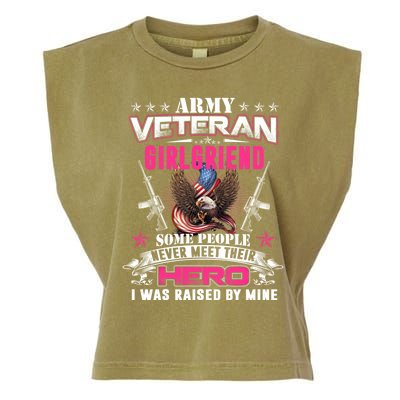 Wo Proud Army Friend I Raised My Heroes Army Veteran Funny Gift Garment-Dyed Women's Muscle Tee