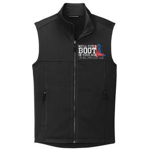 WeLl Put A Boot In Your Ass Western Cow 4th Of July Collective Smooth Fleece Vest