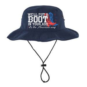 WeLl Put A Boot In Your Ass Western Cow 4th Of July Legacy Cool Fit Booney Bucket Hat