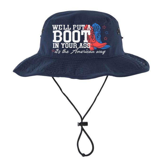 WeLl Put A Boot In Your Ass Western Cow 4th Of July Legacy Cool Fit Booney Bucket Hat