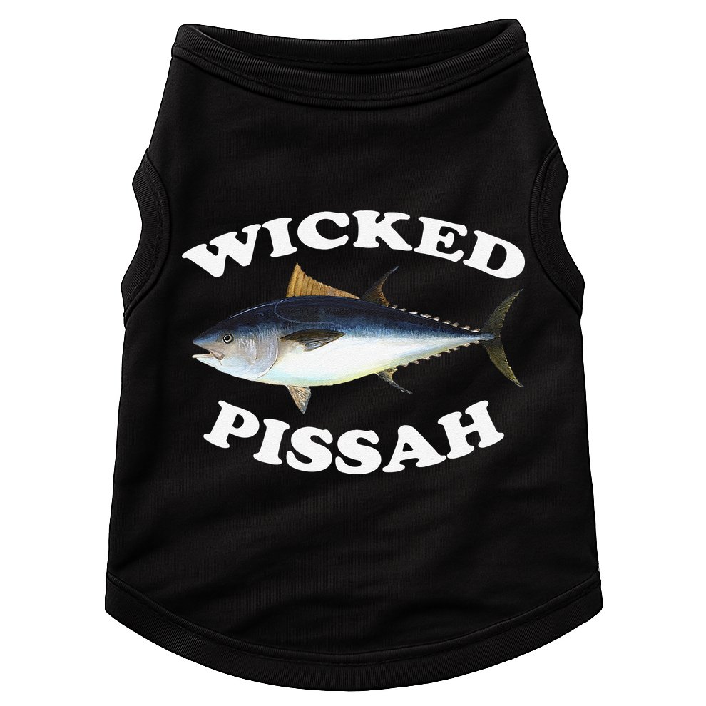 Wicked Pissah Bluefin Tuna Illustration Fishing Angler Gear Doggie Tank