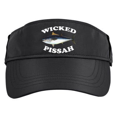 Wicked Pissah Bluefin Tuna Illustration Fishing Angler Gear Adult Drive Performance Visor