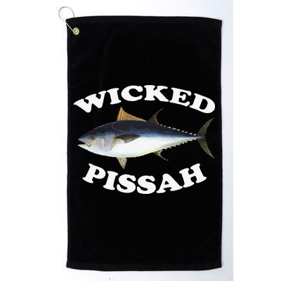 Wicked Pissah Bluefin Tuna Illustration Fishing Angler Gear Golf Towel