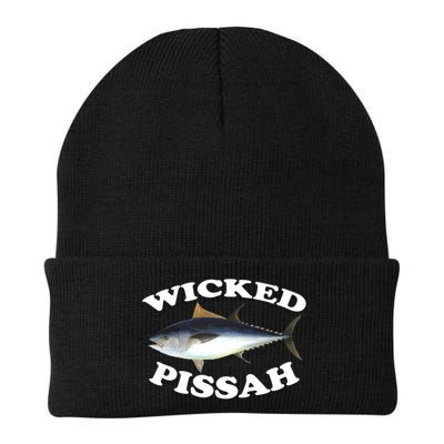 Wicked Pissah Bluefin Tuna Illustration Fishing Angler Gear Gift Beanie