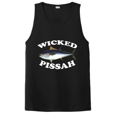 Wicked Pissah Bluefin Tuna Illustration Fishing Angler Gear Gift PosiCharge Competitor Tank