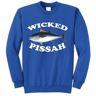 Wicked Pissah Bluefin Tuna Illustration Fishing Angler Gear Gift Sweatshirt