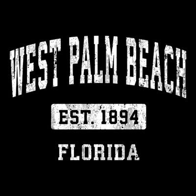 West Palm Beach Florida Fl Vintage Sports Established T-Shirt