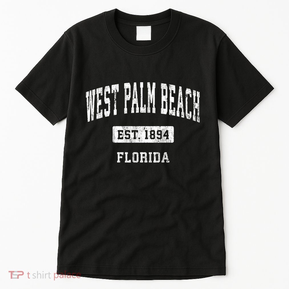 West Palm Beach Florida Fl Vintage Sports Established Tall T-Shirt