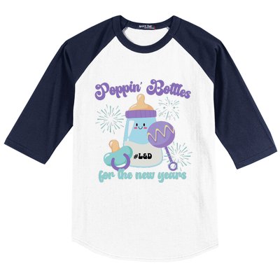 Wo Poppin Bottles For New Years Labor And Delivery Nurse Baseball Sleeve Shirt