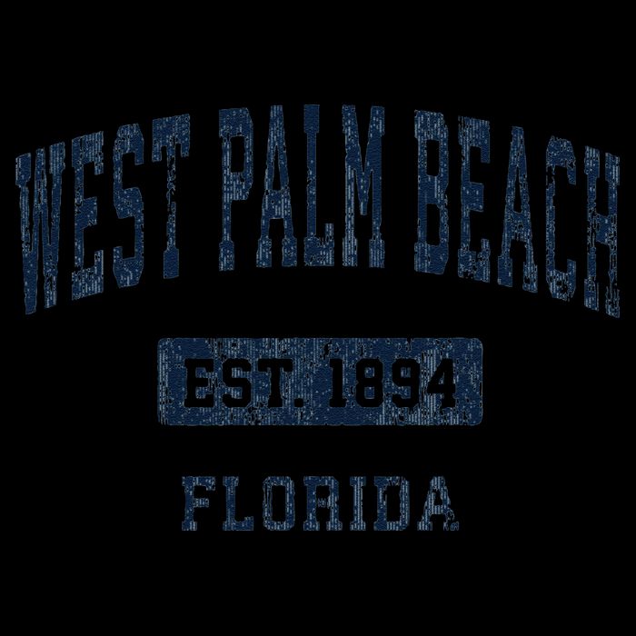West Palm Beach Florida Fl Vintage Established D Bucket Hat