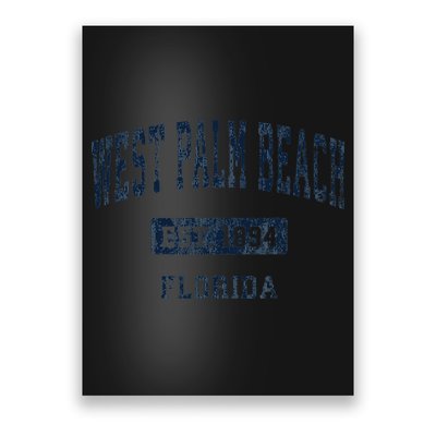 West Palm Beach Florida Fl Vintage Established D Poster