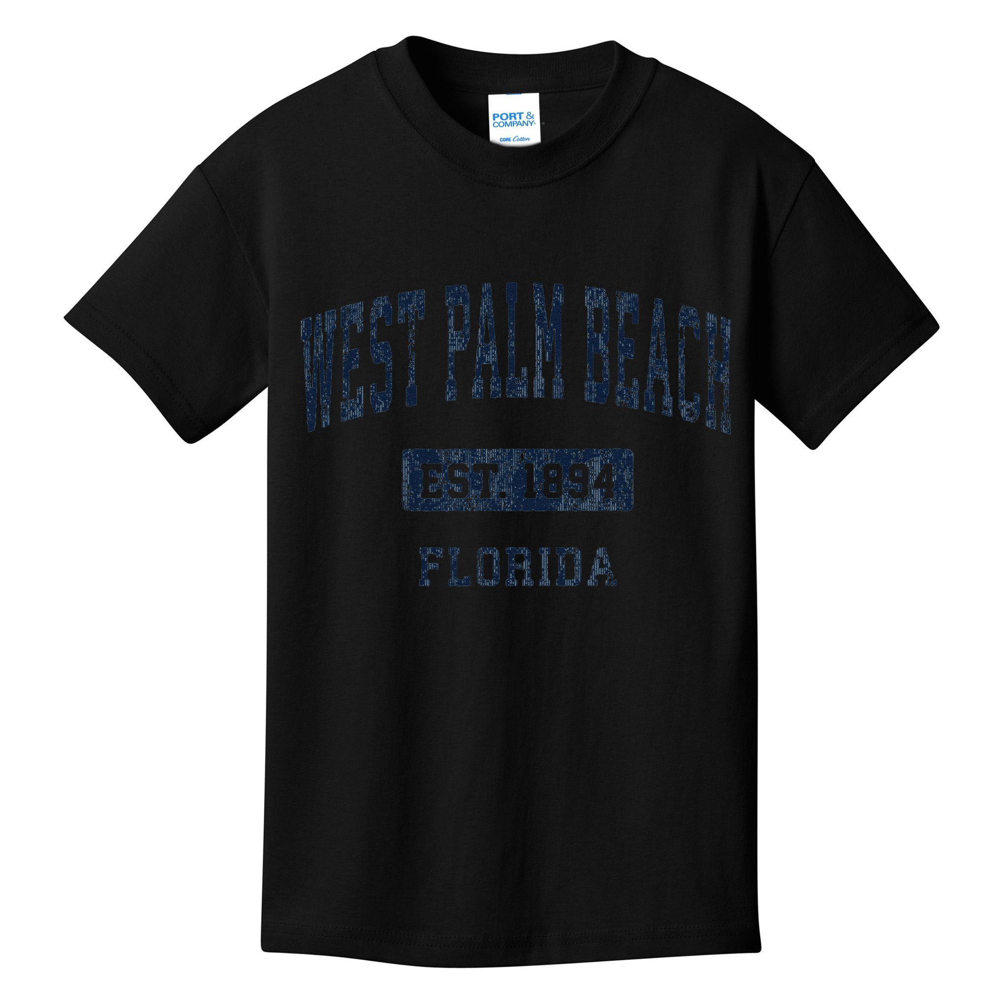 West Palm Beach Florida Fl Vintage Established D Kids T-Shirt