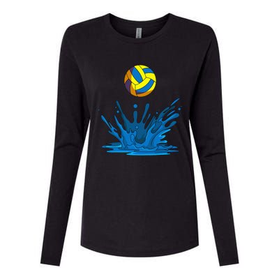 Water Polo Ball Player Team Sport Lover Swimmer Goalie Womens Cotton Relaxed Long Sleeve T-Shirt