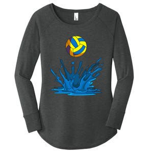 Water Polo Ball Player Team Sport Lover Swimmer Goalie Women's Perfect Tri Tunic Long Sleeve Shirt