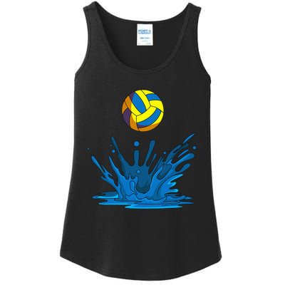 Water Polo Ball Player Team Sport Lover Swimmer Goalie Ladies Essential Tank