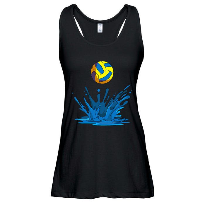 Water Polo Ball Player Team Sport Lover Swimmer Goalie Ladies Essential Flowy Tank