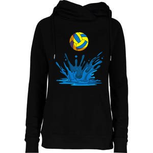 Water Polo Ball Player Team Sport Lover Swimmer Goalie Womens Funnel Neck Pullover Hood