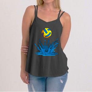 Water Polo Ball Player Team Sport Lover Swimmer Goalie Women's Strappy Tank