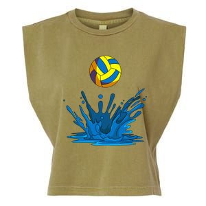 Water Polo Ball Player Team Sport Lover Swimmer Goalie Garment-Dyed Women's Muscle Tee