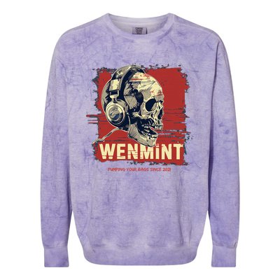 Wenmint Pumping Bags Colorblast Crewneck Sweatshirt