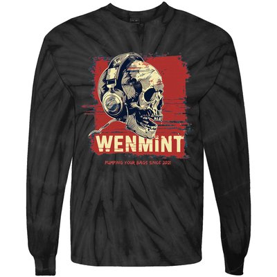 Wenmint Pumping Bags Tie-Dye Long Sleeve Shirt