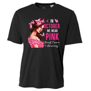 Wear Pink Breast Cancer Awareness Warrior  Pink Ribbon Cooling Performance Crew T-Shirt