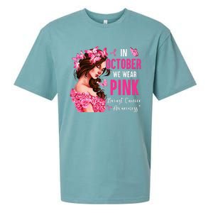 Wear Pink Breast Cancer Awareness Warrior  Pink Ribbon Sueded Cloud Jersey T-Shirt