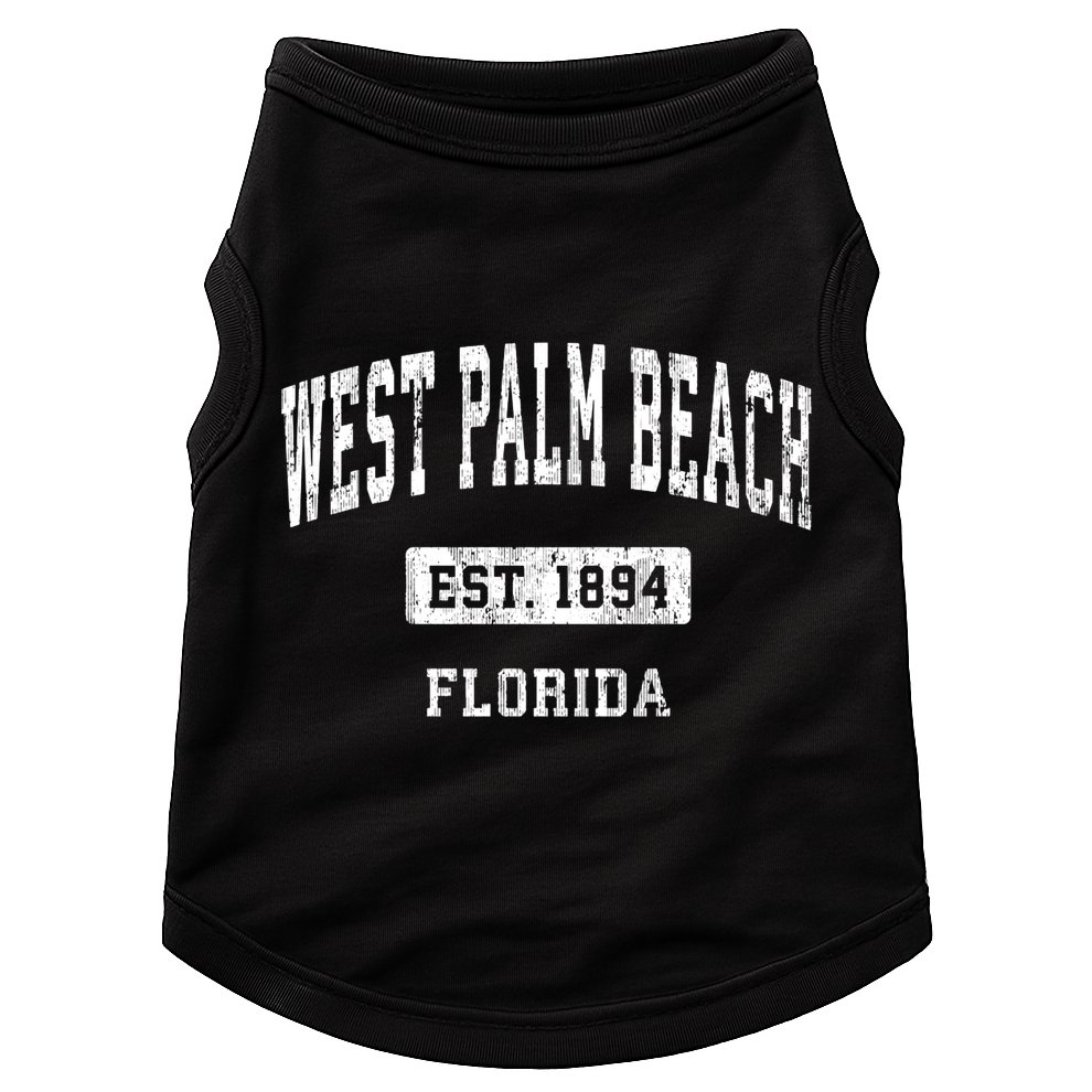 West Palm Beach Florida Fl Vintage Sports Established Doggie Tank