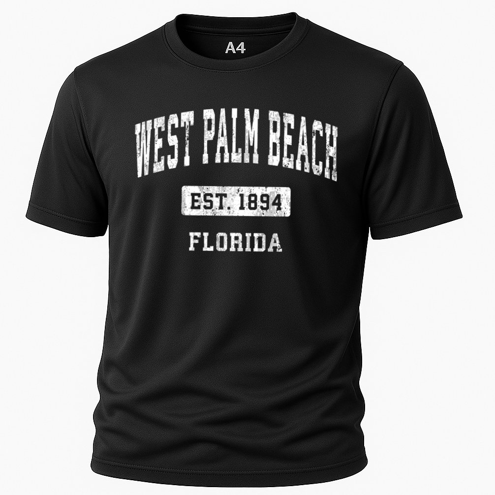 West Palm Beach Florida Fl Vintage Sports Established Performance Shirt